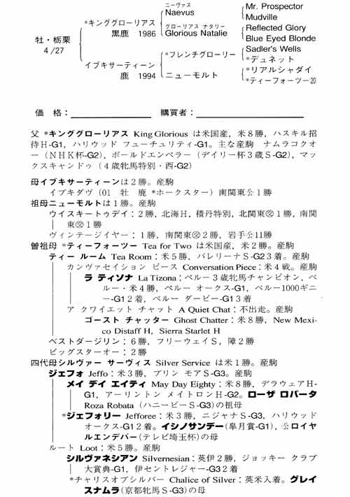 No.9-イブキサーティーン2004(byキンググローリアス)
