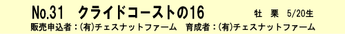 No.31-クライドコーストの16(byチーフベアハート)