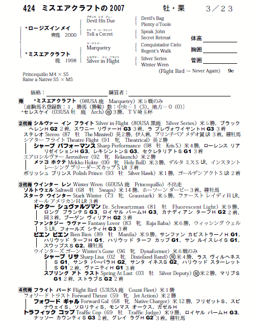 ミスエアクラフトの2007(byワイルドラッシュ)